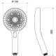 Ручной душ Aquanet Оберон Select 130 3jet хром AQ2007CR