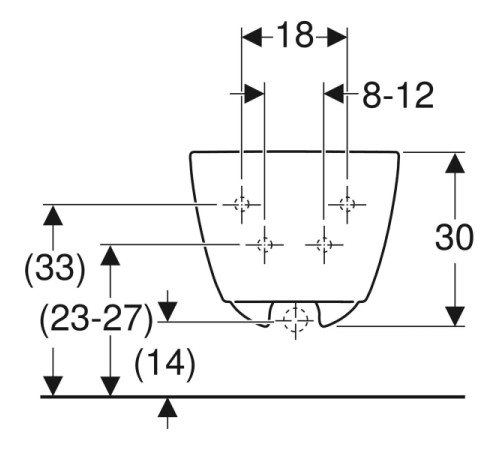 Биде подвесное Geberit iCon 355x540 мм 501.898.00.1