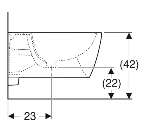 Биде подвесное Geberit iCon 355x540 мм 501.898.00.1