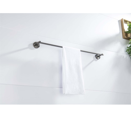 Полотенцедержатель Aquatek БЕТТА 600 мм оружейная сталь AQ4614BGM