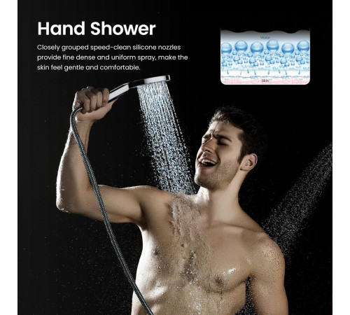 Ручной душ Aquanet Оберон Select 120 3jet хром AQ2006CR