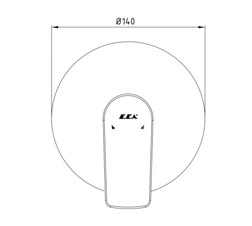 Смеситель для душа TRES LIA внешняя часть 102167120EX-Y