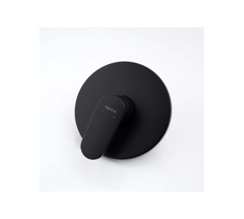 Смеситель для душа скрытого монтажа Aquanet Ника комплект матовый черный AQ1866MB