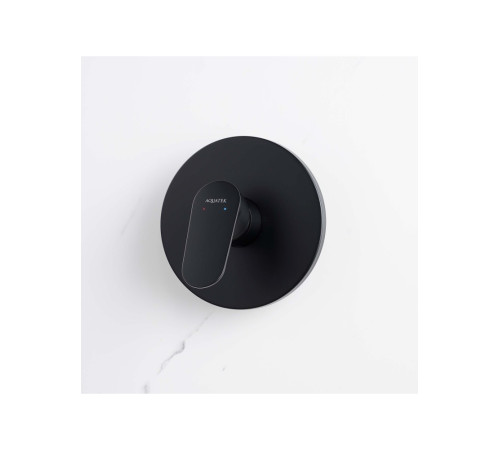 Смеситель для душа скрытого монтажа Aquanet Ника комплект матовый черный AQ1866MB