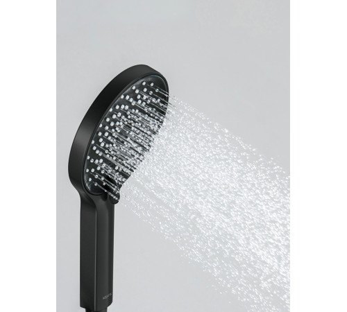 Душевой набор Aquanet Лугано 3jet матовый черный AQ2035MB