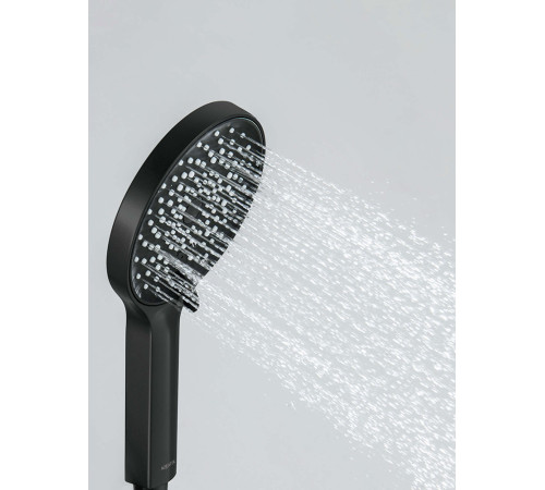Душевой набор Aquanet Лугано 3jet матовый черный AQ2035MB