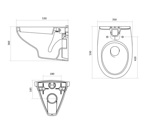 Комплект инсталляция с подвесным унитазом Santek БОРЕАЛЬ ПЭК сиденье микролифт панель хром 1.WH50.1.544