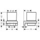 Стакан с держателем Hansgrohe AddStoris 41749000