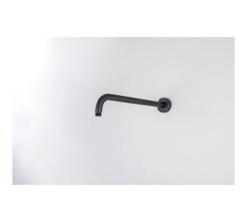 Держатель верхнего душа настенный Aquatek 350 мм матовый черный AQ2174MB