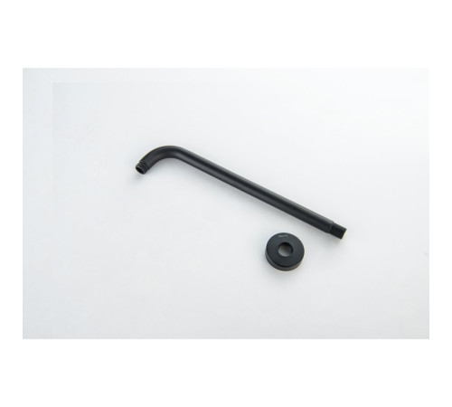 Держатель верхнего душа настенный Aquatek 350 мм матовый черный AQ2174MB