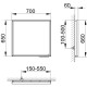 Зеркало с подсветкой Keuco Royal Lumos 700x650x60 мм 50 Вт 14597132000
