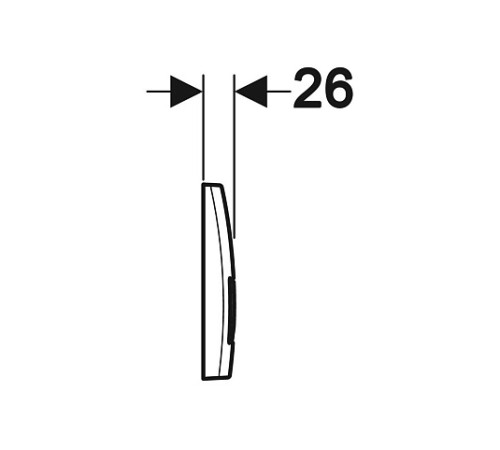 Смывная клавиша Geberit Delta50 для двойного смыва черный матовый 115.119.14.1