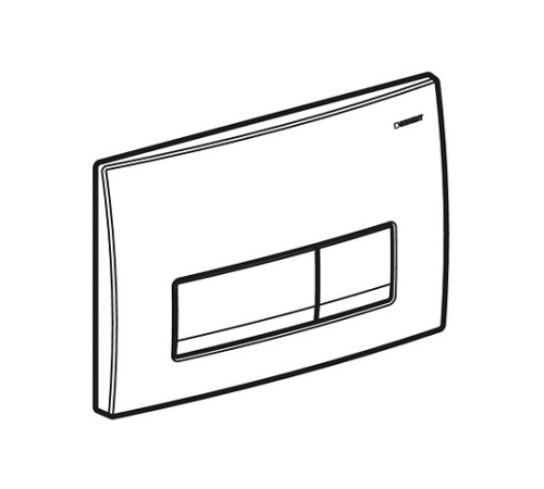 Смывная клавиша Geberit Delta50 для двойного смыва черный матовый 115.119.14.1