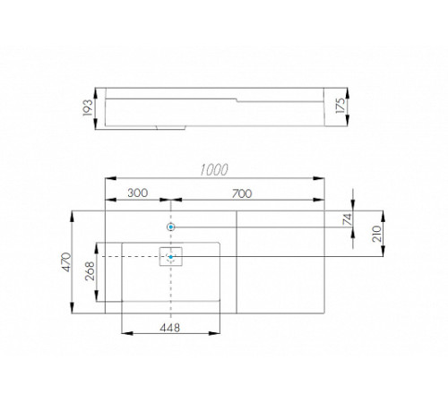 Комплект AQUATON Сакура 100 тумба и раковина Сакура 1000 1A2349K1SKW80