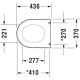 Сиденье для унизата Duravit Starck 3 0063810000