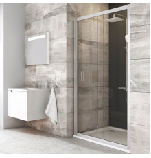 Душевая дверь раздвижная RAVAK Blix BLDP2-110 белый Grape 0PVD0100ZG