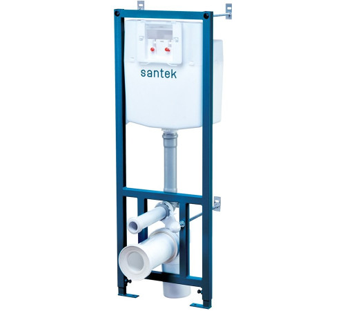 Комплект инсталляция с подвесным безободковым унитазом Santek НЕО ПЭК Rimless сиденье микролифт панель хром глянец 1.WH50.1.572