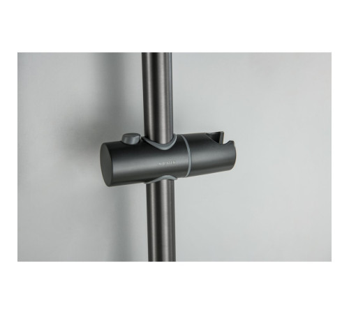 Смеситель для ванны Aquanet Лугано с душевым гарнитуром 3jet оружейная сталь AQ1748BGM