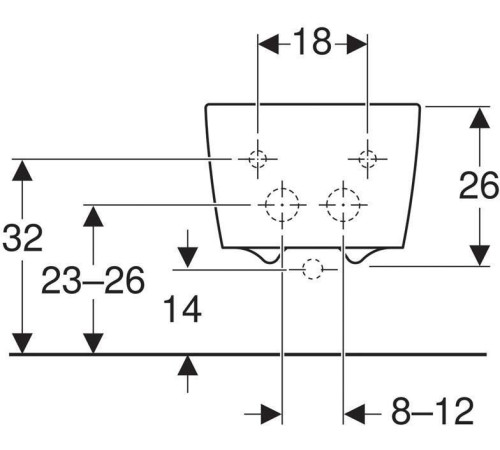 Биде подвесное Geberit iCon Square 231910000