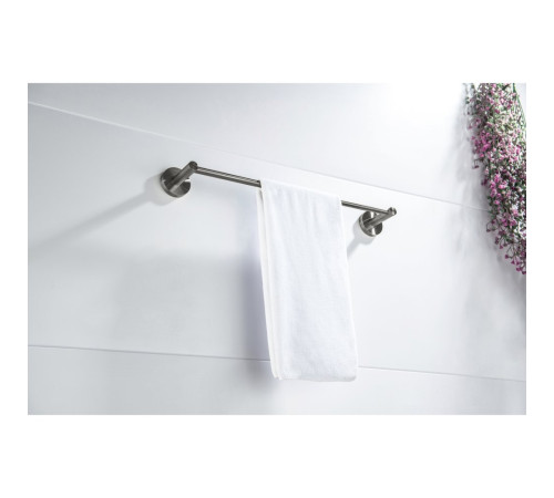 Полотенцедержатель Aquanet Европа 600 мм оружейная сталь AQ4114BGM