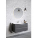 Комплект мебели для ванной AQUATON ВЕГА 100 с раковиной AQ4100-00 серый матовый AQ77100-MG