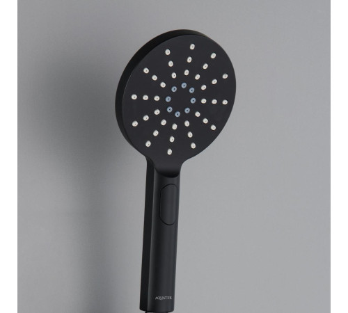 Ручной душ Aquanet Оберон Select 120 3jet матовый черный AQ2006MB