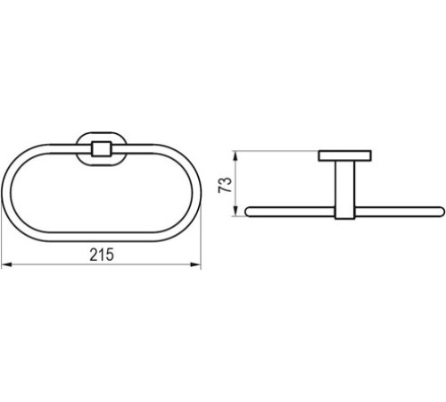 Полотенцедержатель кольцо RAVAK Chrome CR 300.00 X07P190