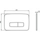 Кнопка смыва Ideal Standard Oleas M3 механическая хром R0123AA