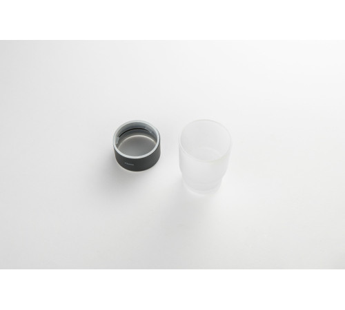 Стакан настольный Aquatek Лира матовый черный AQ4428MB