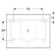 Зеркало с подсветкой Geberit Option Plus 90х70 см 502.783.00.1