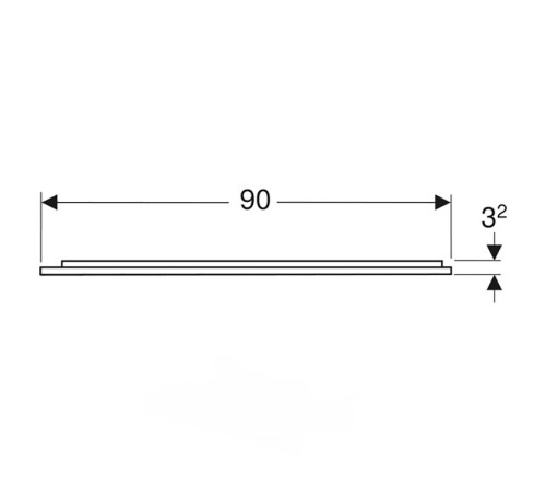 Зеркало с подсветкой Geberit Option Plus 90х70 см 502.783.00.1