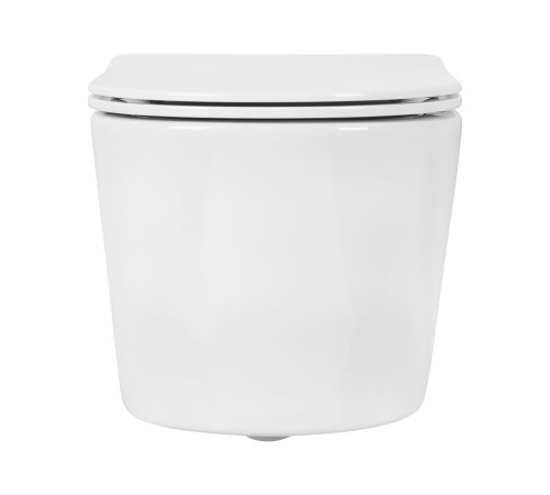 Унитаз подвесной безободковый Aquanet Оберон Tornado 531х360х344 мм сиденье микролифт AQ1365T-00