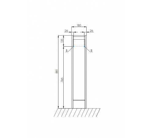Комплект AQUATON Лондри 20 тумба и раковина Рейн 80 1A2361K0LH010