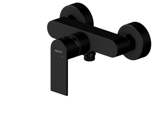Набор смесителей 3 в 1 Aquanet Лира Set (AQ1410MB+AQ1460MB+AQ2018MB) матовый черный AQ1431MB