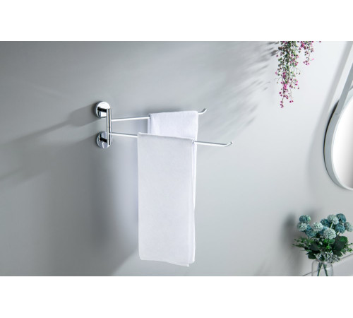 Полотенцедержатель двойной Aquatek БЕТТА хром AQ4613CR