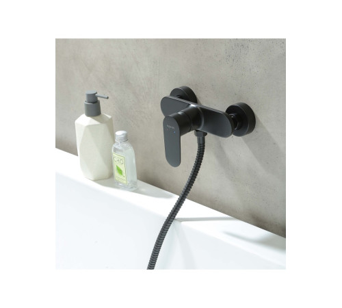 Смеситель для душа Aquanet Ника матовый черный AQ1860MB