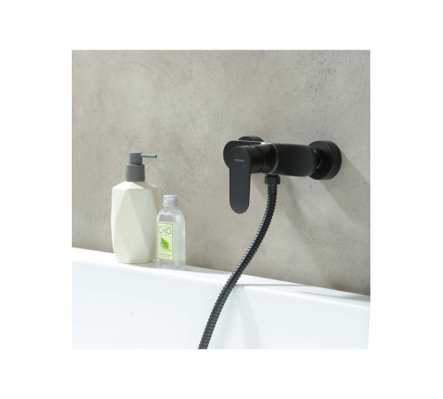 Смеситель для душа Aquanet Ника матовый черный AQ1860MB