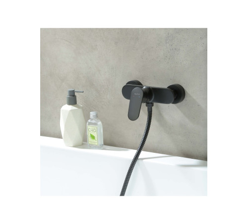 Смеситель для душа Aquanet Ника матовый черный AQ1860MB