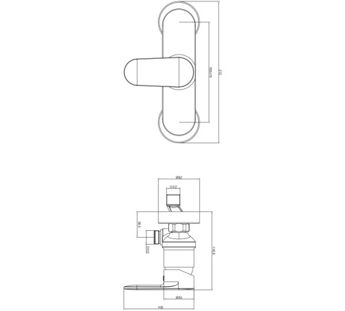 Смеситель для душа Aquanet Ника оружейная сталь AQ1860BGM