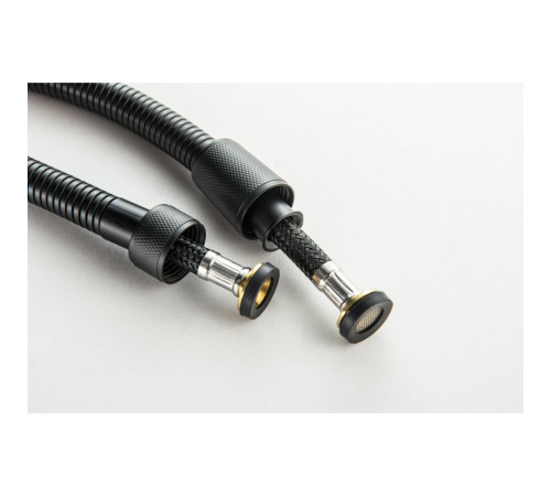 Набор с гигиеническим душем Aquanet Oberon со смесителем матовый черный AQ1219MB