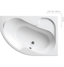 Ванна акриловая RAVAK Rosa I 150х105 см правая белая CJ01000000
