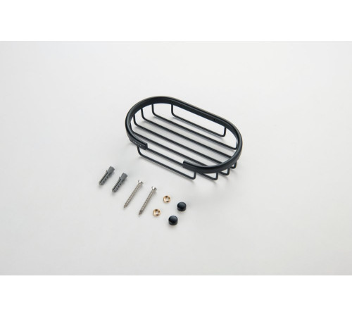 Мыльница-решетка Aquanet AQ4956MB матовый черный AQ4956MB