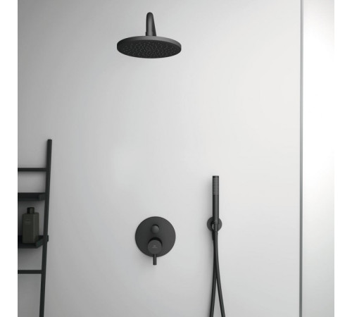 Держатель с подключением душевой лейки Ideal Standard Idealrain 1/2 матовый черный BC807XG