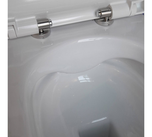 Унитаз подвесной безободковый Aquanet Поларис с сиденьем микролифт 360x518x360 мм AQ0700-01