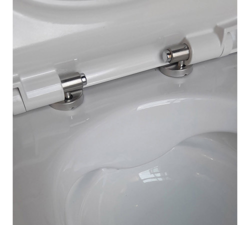 Унитаз подвесной безободковый Aquanet Поларис с сиденьем микролифт 360x518x360 мм AQ0700-01