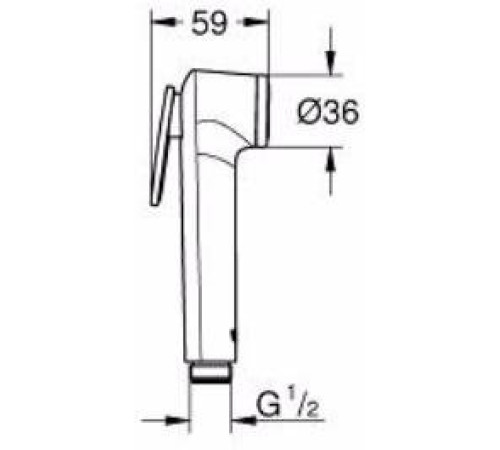 Гигиенический душ GROHE Tempesta-F Trigger Spray 30 белая луна 28020L01