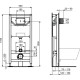 Инсталляция для унитаза Ideal Standard ProSys Frame 120 M R020467