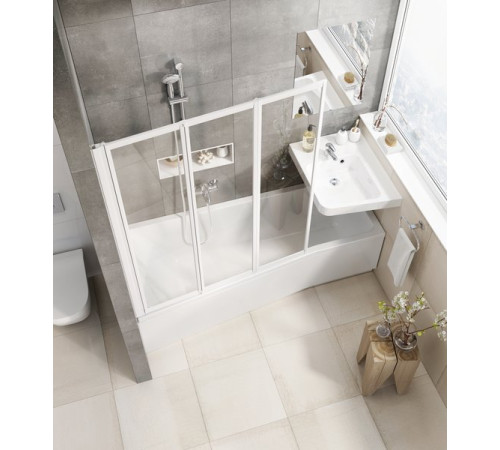 Ванна акриловая RAVAK BE HAPPY II 160х75 R белая C971000000