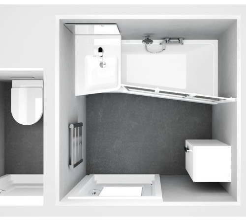 Ванна акриловая RAVAK BE HAPPY II 160х75 R белая C971000000