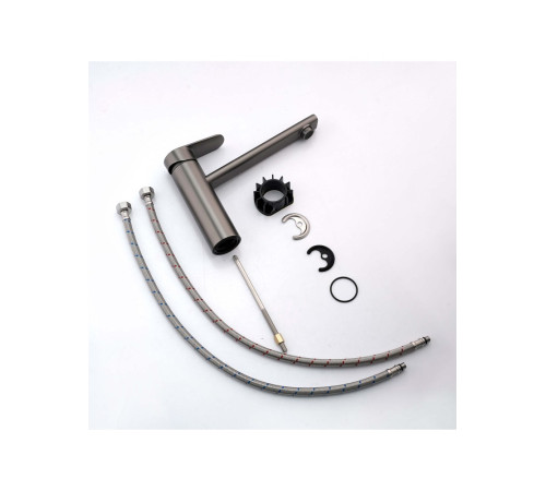 Смеситель для кухни Aquanet Ника оружейная сталь AQ1880BGM